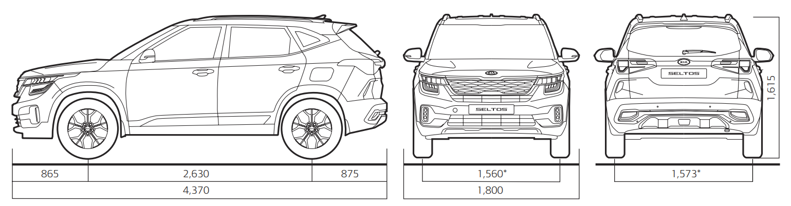 Характеристики автомобиля КИА Селтос 2020–2021 модельного года.